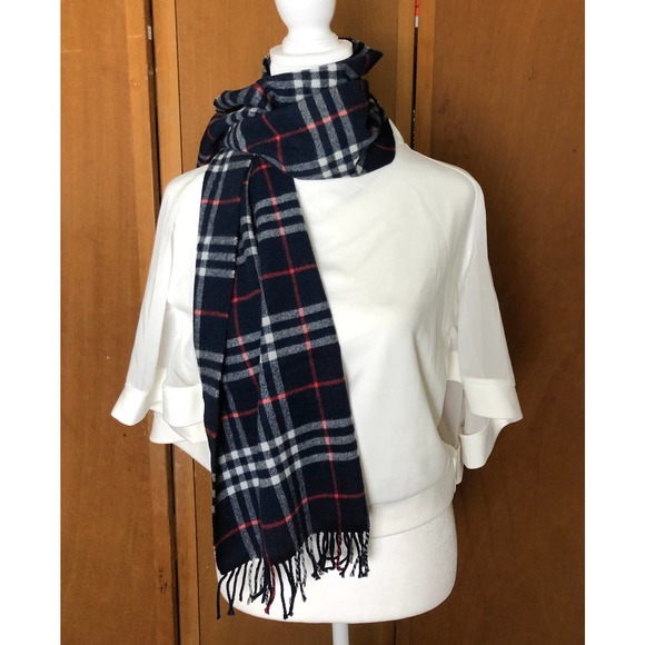 Burberry, Vintage Scarf, 100% Cashmere - Picture 2 of 5
